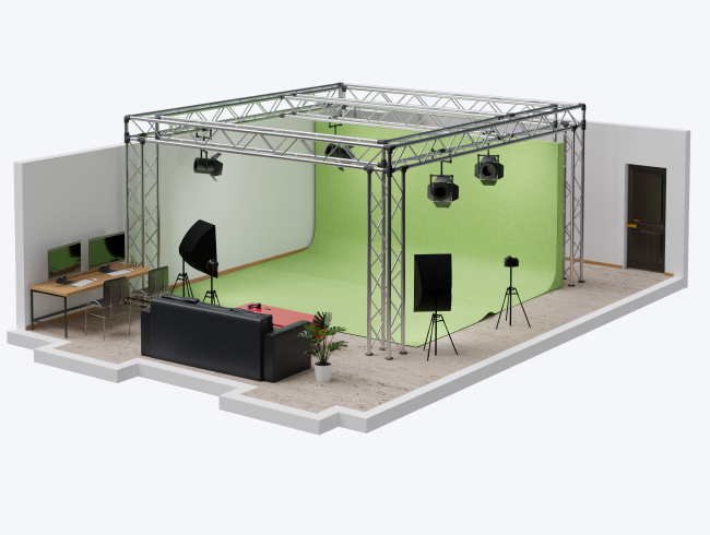 Conception 3D d'un plateau TV pour Im Life Productions